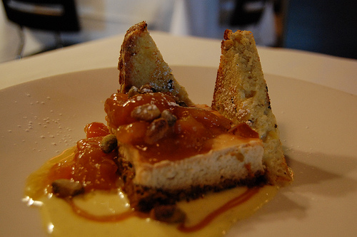 Amaretto Peach Cheesecake